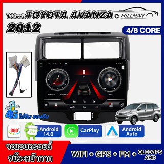 HILMAN หน้าจอขนาด 9นิ้ว ใช้สำหรับ TOYOTA AVANZA 2012 จอ Andr…