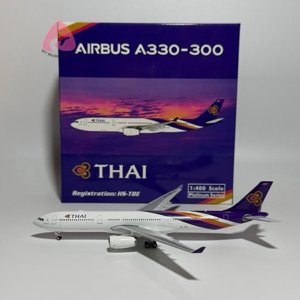 โมเดลเครื่องบิน Thai Airways A330-300 HS-TBE [PH11543] Phoenix Model 1:400 [พร้อมส่ง]