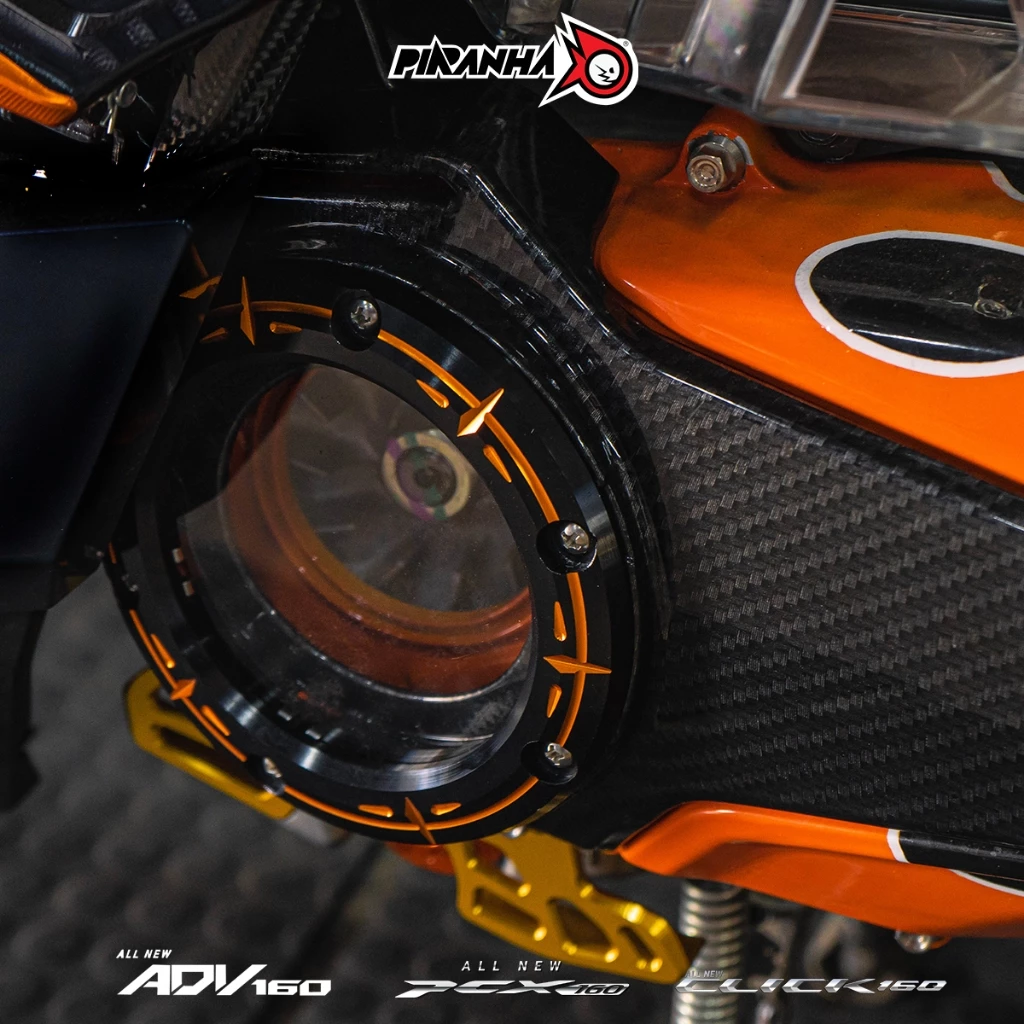 ฝาครอบ CVT ครอบแคร้งแต่ง HONDA PCX160 2025 PIRANHA thumbnail 5