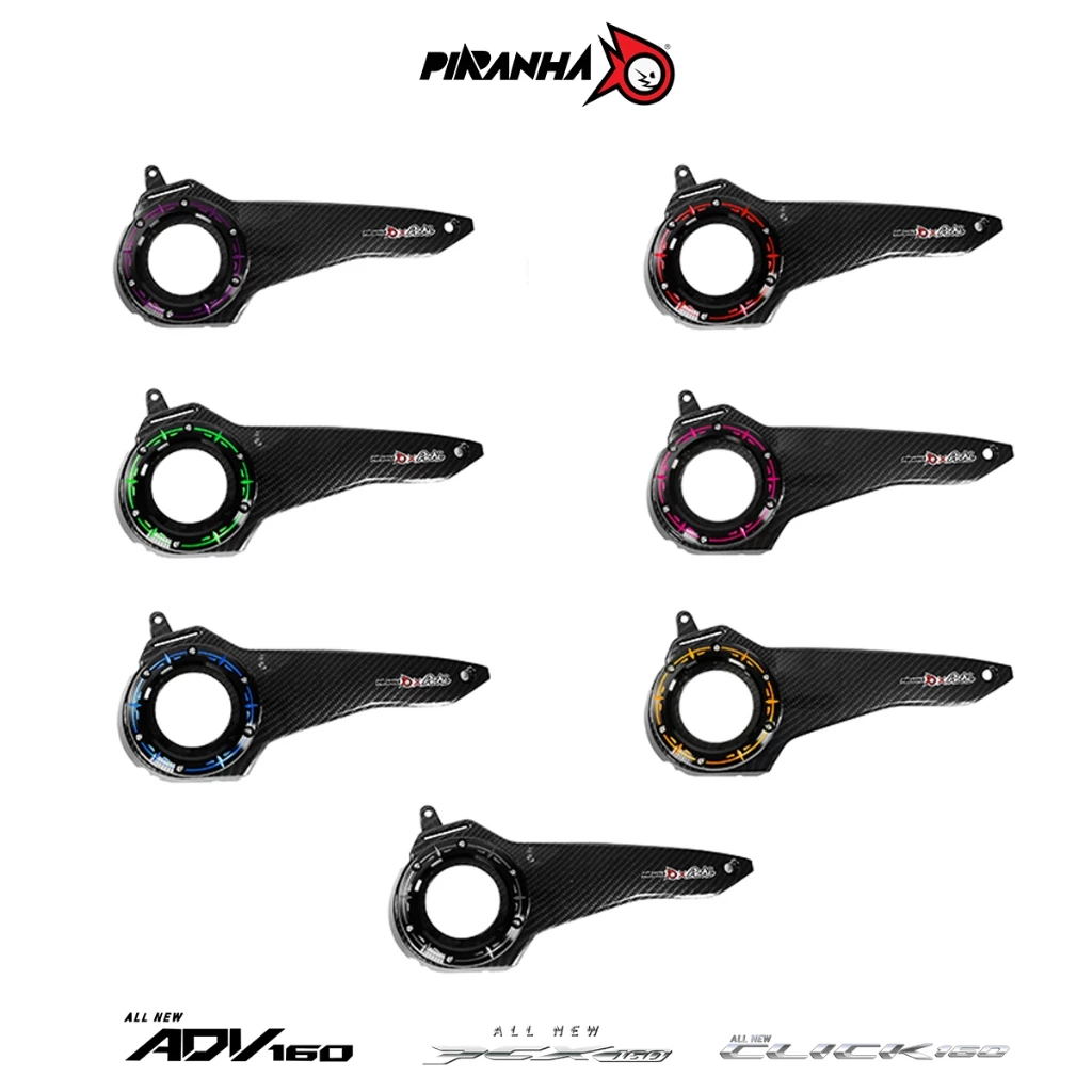 ฝาครอบ CVT ครอบแคร้งแต่ง HONDA PCX160 2025 PIRANHA thumbnail 6