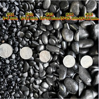 หินดำเงา หินดำบาหลี ธรรมชาติ สีดำมันวาว สำหรับตู้ปลา จัดสวน …