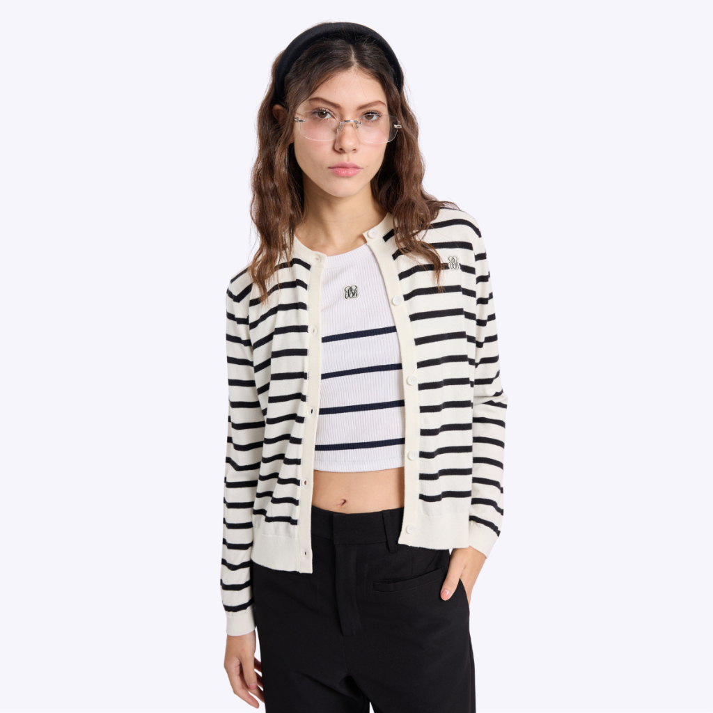 BODY GLOVE Women's SAILING YACHT CLUB Cardigan เสื้อคาร์ดิแกน ผู้หญิง ลายทาง