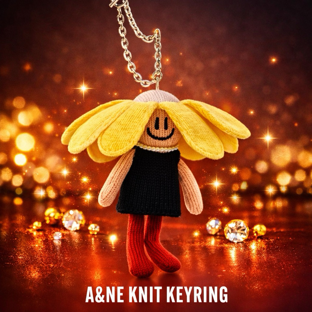 *พร้อมส่ง A&NE knit keyring