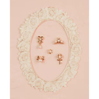 More Than Piercing: MP29 Lady Heart Dangle *waterproof* จิวหู/ต่างหู