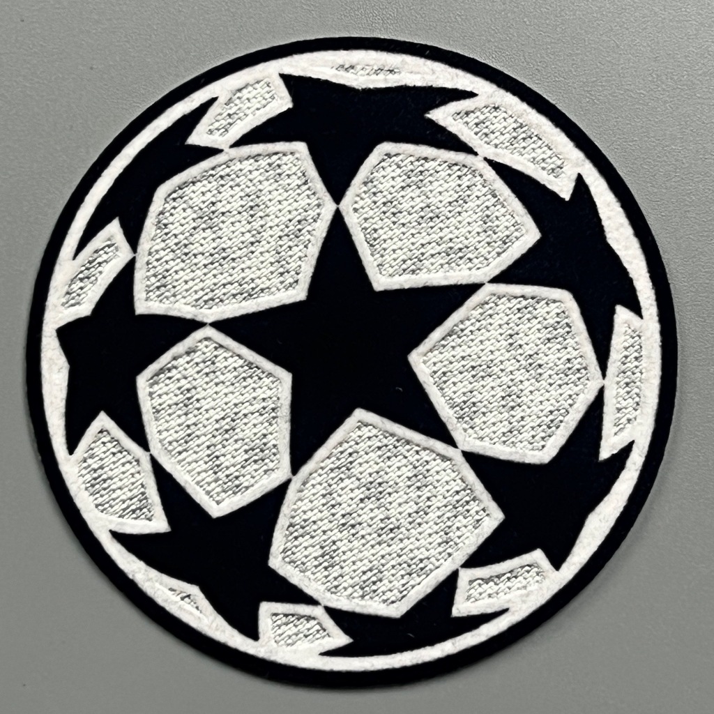 อาร์ม เสื้อฟุตบอล กัมมะหยี่ บอล แชมเปี้ยนลีก 2024 2025 Champions League Badge Football Shirt