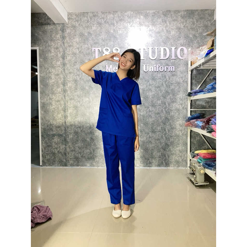 ชุดสครับ(สีน้ำเงิน)byt88 studio