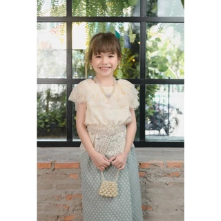 BS002 รุ่นมุกแห่งสยาม ชุดไทย แม่ลูก เด็กผู้หญิง สาวอวบ เสื้อเซ็ท ออกงาน ไซส์ใหญ่ งานบุญ ออกพรรษา