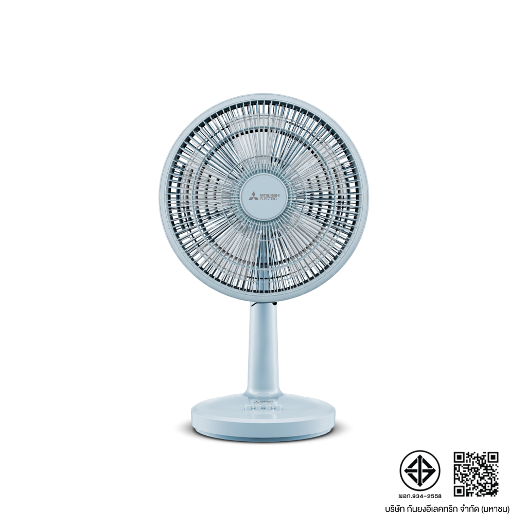 MITSUBISHI ELECTRIC พัดลมตั้งโต๊ะ D12A-GB แบบกดปุ่ม ขนาดใบพัด 12 นิ้ว