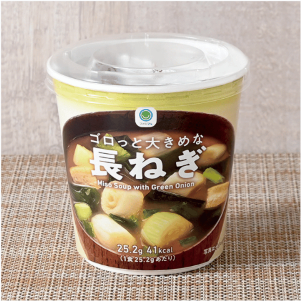 FamilyMart Large Negi Green Onion Miso Soup Satisfying Portion Japanese Instant Soup Cup