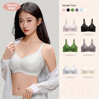 Masoomake Bra เสื้อชั้นในไร้โครง เสื้อชั้นในผู้หญิง บราเสื้อชั้นในไร้รอยต่อ บรากระชับหน้าอก M-XXL 910