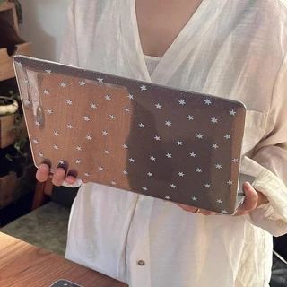 Shesell พร้อมส่ง✨เคส macbook (Glitter)Blue Star Neo13 Air13 Air15 A3241 Pro14เคสสำหรับแมคบุ๊คใสPro13