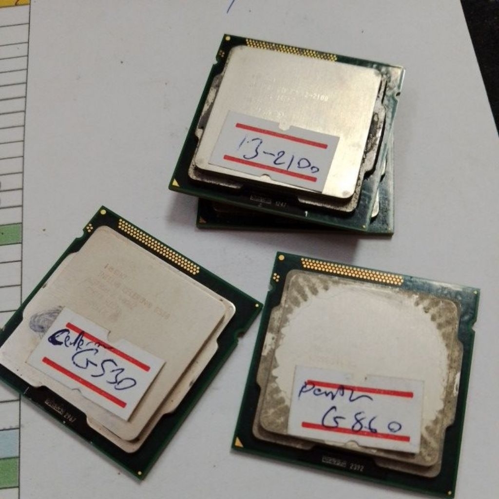 CPU Intel socket 1155  Gen2 มือสอง Celeron g530,Pentium G860,i3-2100