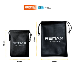 Remax Gadget Bag ถุงผ้าหนัง PU ป้องกันรอย กันฝุ่น กันน้ำ พกพาสะดวก สำหรับพาวเวอร์แบงค์ มือถือ หูฟัง