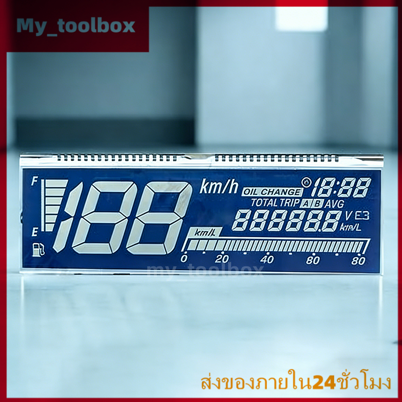 ✅พร้อมส่ง🔥จอแสดงผล LCD มาตรวัดสำหรับ Honda Click 125i 150i 2018–2025 หน้าจอคมชัด แสดงผลครบ ติดตั้งแทนของเดิมได้ง่าย