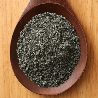 ผงงาดำคั่วบด 100% ( ROASTED BLACK SESAME POWDER )