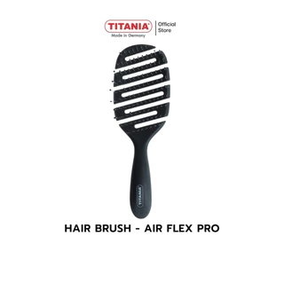 TITANIA แปรงหวีผม AIR FLEX PRO หวีเป่าผม หวีจัดแต่งทรง ยืดหยุ่น ไม่ดึงผม นำเข้าจากเยอรมัน (1 กล่องบรรจุ 1 ชิ้น)