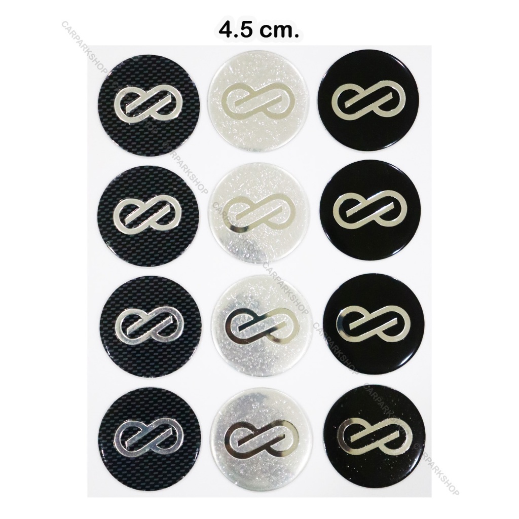 สติ๊กเกอร์ดุมล้อ ลาย ENKEI เอ็นเคอิ ขนาด 4.5 cm. 1 ชุด ติดฝาครอบดุมล้อ สติ๊กเกอร์ฝาครอบดุมล้อ