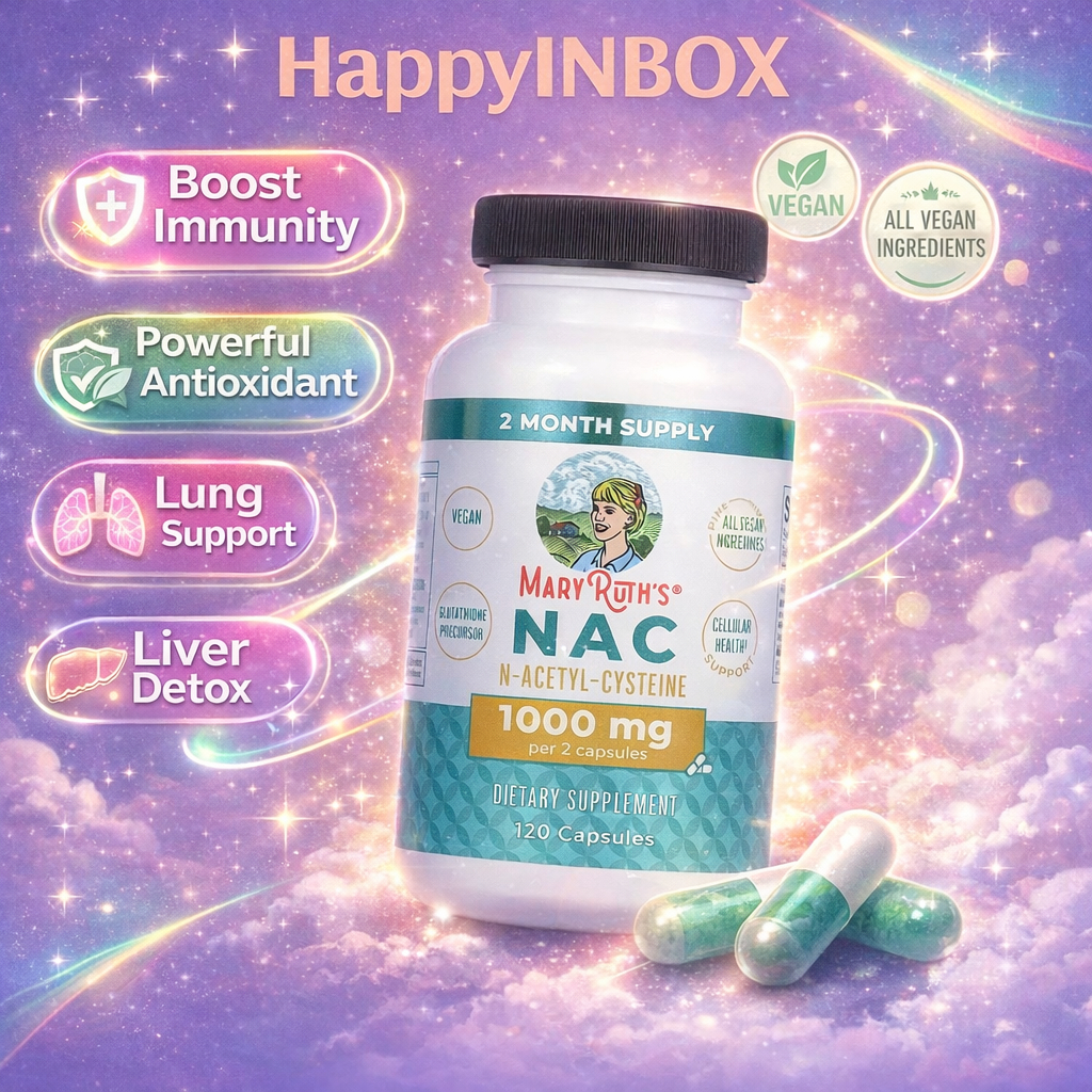 NAC 1000 mg Vegan Antioxidant Support – Immune, Lung & Liver Wellness Formula