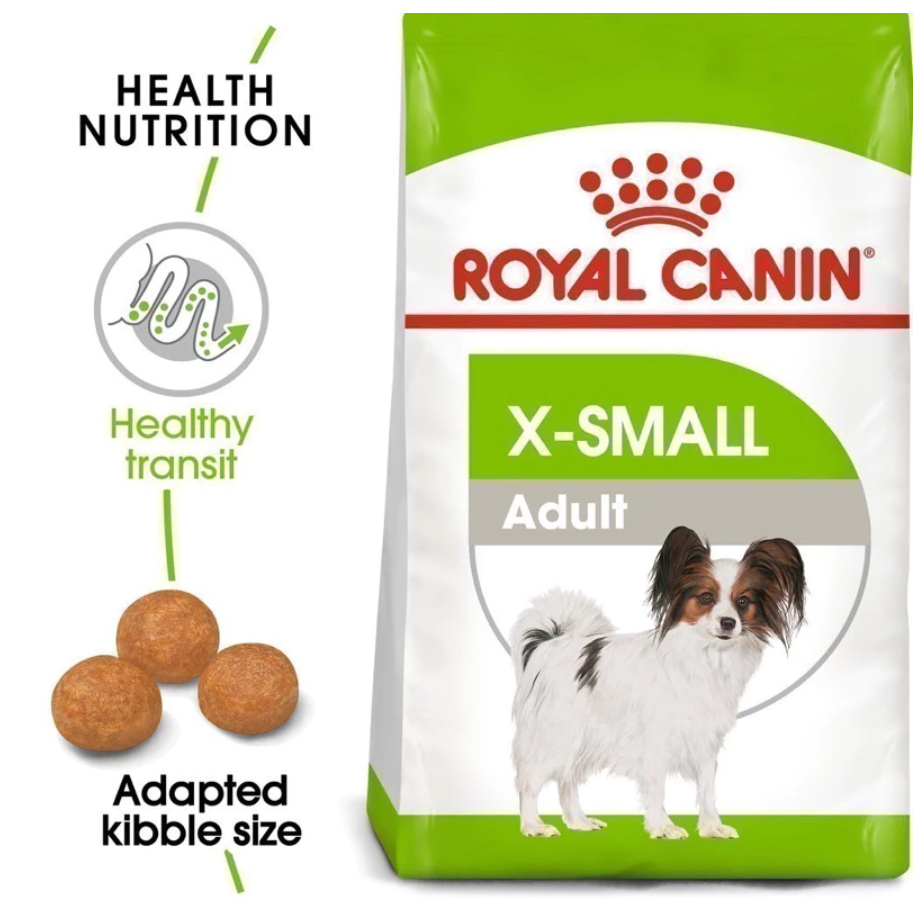 Royal canin🐶X-small อาหารสำหรับสุนัขพันธุ์จิ๋ว Adult สุนัขโต 3kg