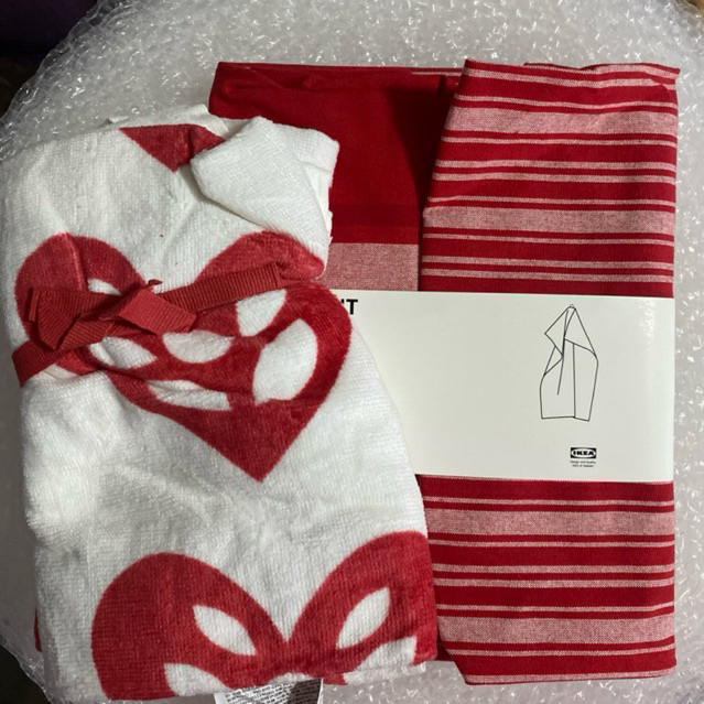 Vinterfint ผ้าเช็ดจาน ผ้าเช็ดมือ คละลาย คละแบบ 2 ผืน/set By IKEA