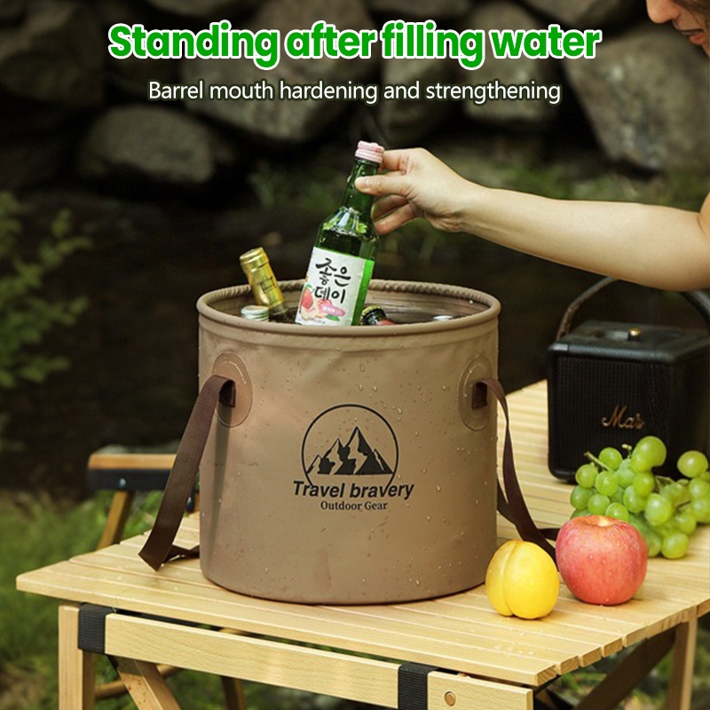 5L/10L/20 ถังน้ำยืดพับได้ ถังน้ำแคมป์ปิ้งพับได้ ถังน้ำพับภายนอก แคมป์ปิ้ง ถังพับได้ แบบพกพา พร้อมส่ง - รูปที่ 2