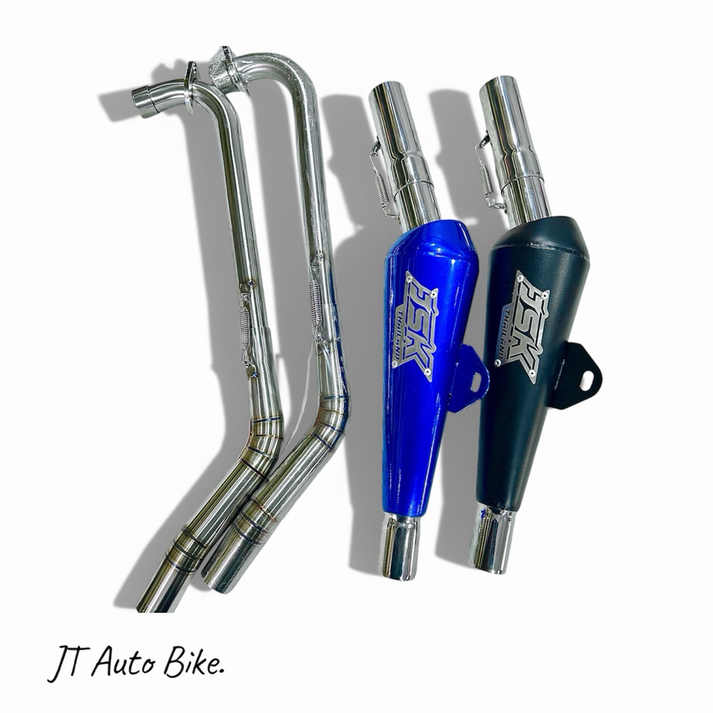 ท่อย่นทรงเชง พร้อมคอท่อ ใส่รุ่นWave110,Dream งานJSK (งานทำตามออเดอร์ อาจใช้เวลาเตรียมจัดส่ง1-3วัน)