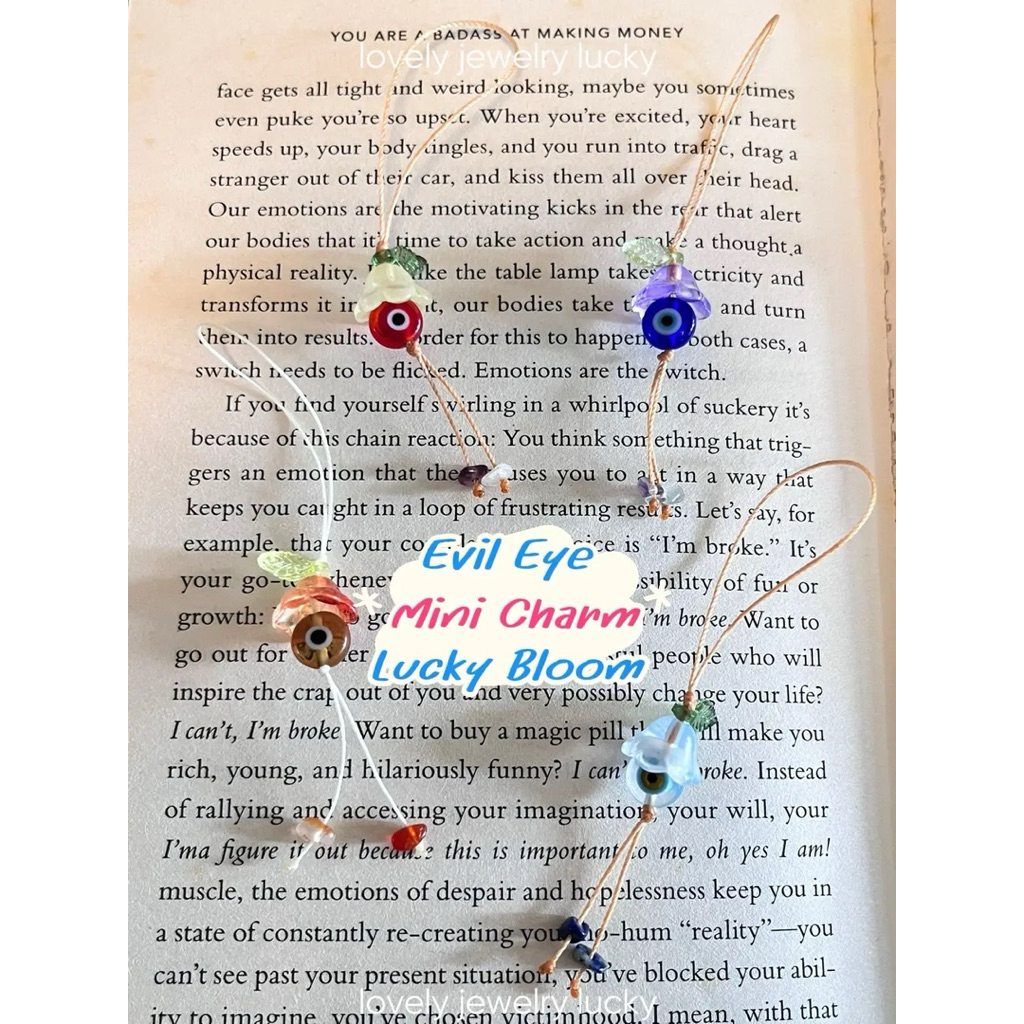 Mini Evil Eye Bloom🌸| พวงกุญแจจิ๋ว เครื่องรางนำโชค ประดับดอกไม้หลากสี