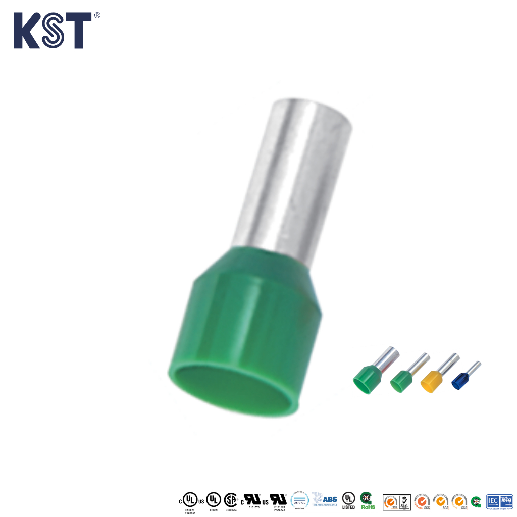 KST คอร์ดเอ็น ข้อต่อย้ำสายแบบเดี่ยวหุ้ม 0.25mm²-10mm² แพ็คละ50ชิ้น