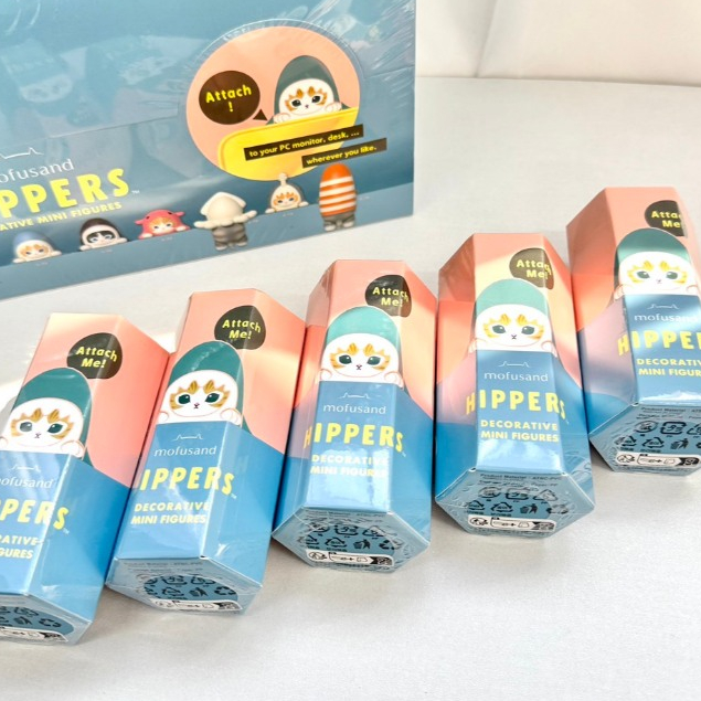 [พร้อมส่ง] กล่องจุ่ม Mofusand Hippers Decorative กล่องสุ่มตัวเกาะ ที่ติดโทรศัพท์ ฟิกเกอร์ ของแท้💯