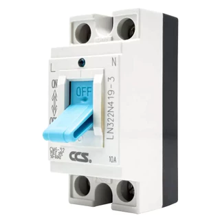 ยกลัง 10 ชิ้น เซฟตี้เบรกเกอร์ ตัดไฟอัตโนมัติ CCS Safety Breaker รุ่น CM6-32 2P1E ประกัน 5 ปี