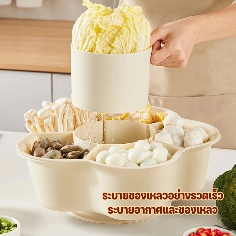 ตะกร้าหมุนได้ 6-9 ช่อง อเนกประสงค์ thumbnail 6
