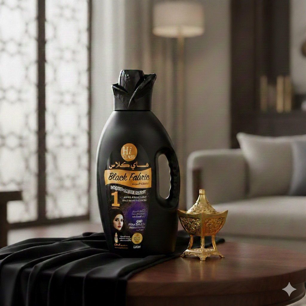 น้ำยาซักผ้าสำหรับชุดโต๊ป Black Fabric กลิ่นน้ำหอมอาหรับ ขวดใหญ่ 900 ml