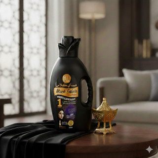 น้ำยาซักผ้าสำหรับชุดโต๊ป Black Fabric กลิ่นน้ำหอมอาหรับ ขวดใ…