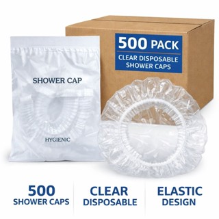 หมวกอาบน้ำใส ( ตัวหนอน ) ไม่พิมพ์โลโก้ 500 ชิ้น สำหรับห้องน้…