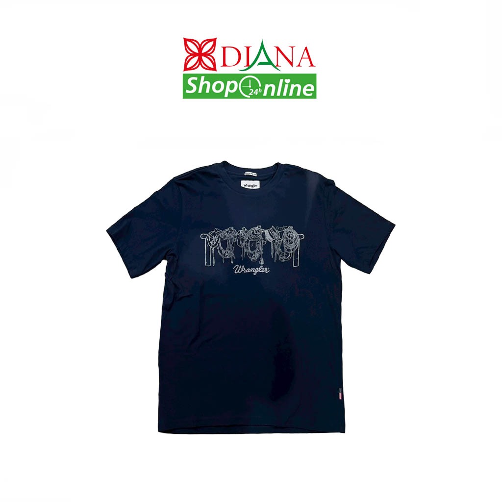 เสื้อยืดผู้ชาย Wrangler สีกรม