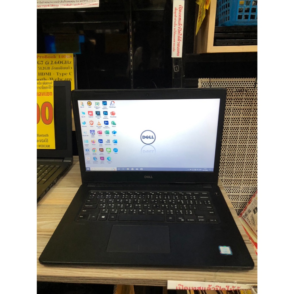 โน๊ตบุ๊ค DELL LATITUDE 3480 CORE I7 7500 2.9GHZ,มาพร้อมการ์ดจอแยก เล่นเกมส์ได้ ทำงานตัดต่อได้