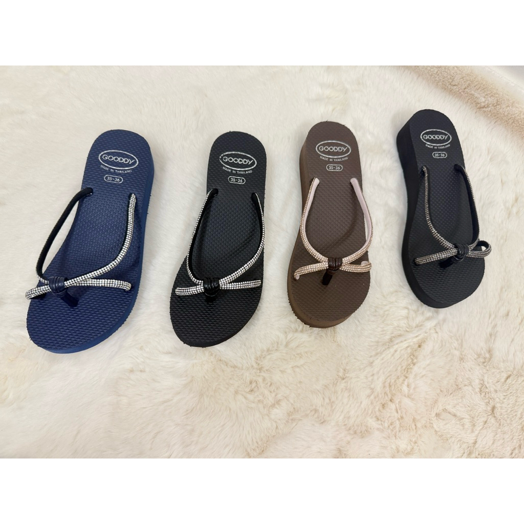 Awr 922 GOODDY รองเท้าฟองน้ำทรงสูง พื้นนุ่มใส่สบาย รุ่น พราว พร้อมส่ง ราคา ถูกที่สุด ดีลบีเคเค แกลเลอรีภาพที่ 9