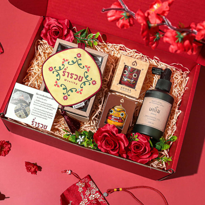 🍒CHERRY CHINESE GIFT SET | เซตของขวัญอโรม่าตรุษจีน สำหรับเป็นของขวัญอวยพรให้ผู้ใหญ่