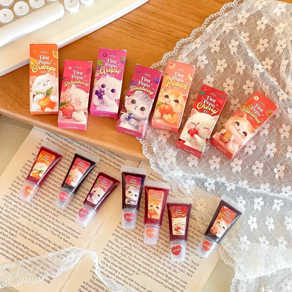 แพคเกจใหม่ !! ลิปทิ้นปีโป้ ลิปเนื้อเจลลี่ ลิปสีสวยติดทนนาน tint pepo jelly