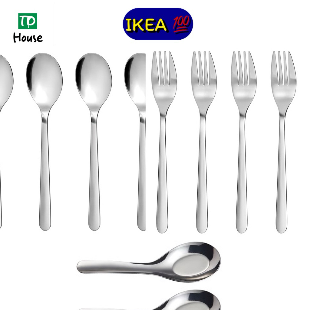 🇸🇪 ช้อนส้อมอีเกีย IKEA 💯 FÖRNUFT เฟอร์นุฟท์และ PRAKTKARP แพรคคาร์ป สเตนเลส