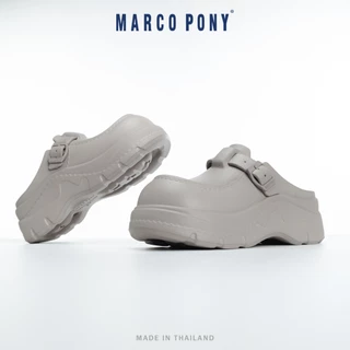 Marco Pony รองเท้าแตะแบบสวม ทรงหัวโต แฟชั่นผู้หญิง วัสดุ EVA เสริมส้นเท้า ใส่สบายเท้า MH9037