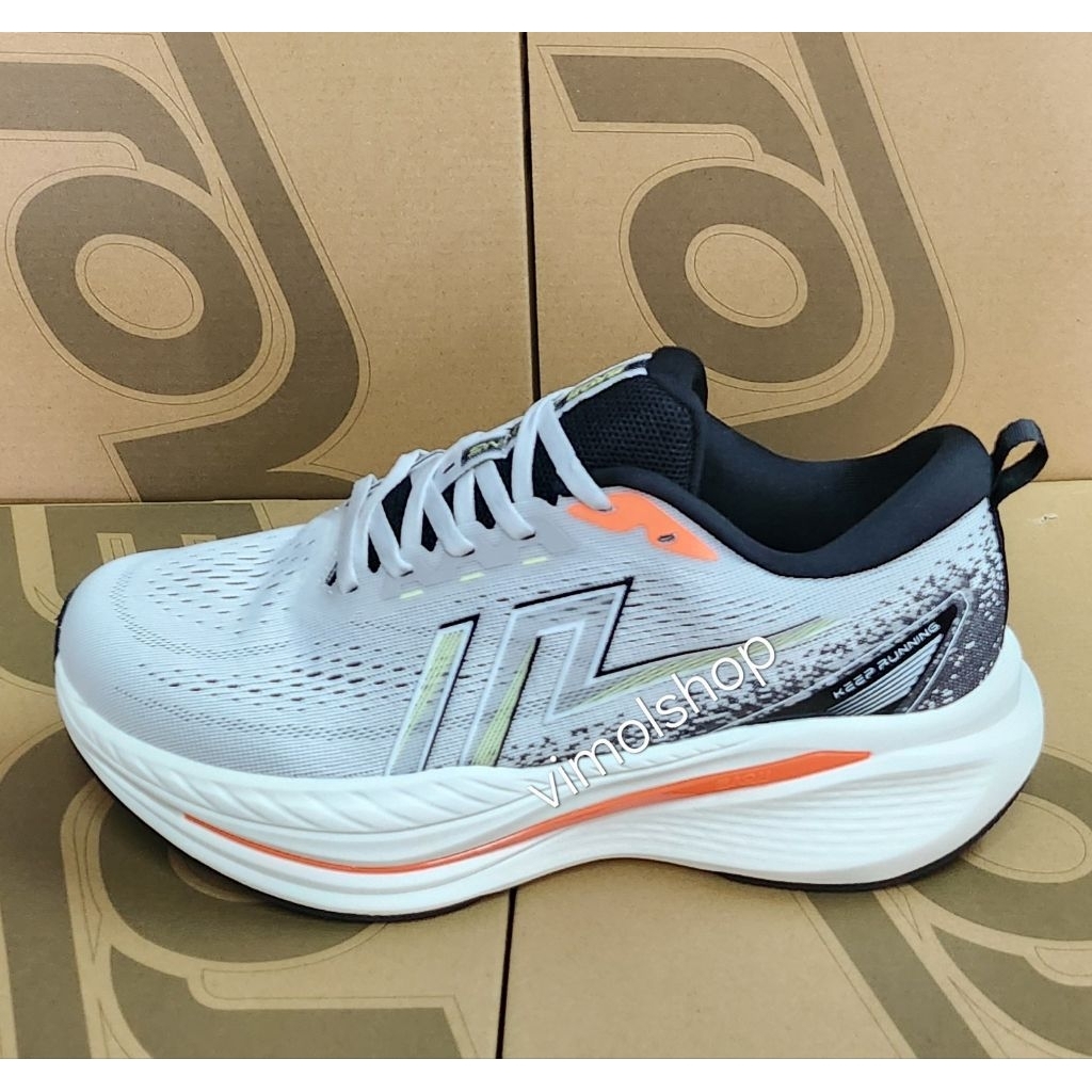 รองเท้าวิ่ง baoji running สีเทาดำ