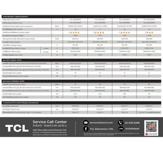 [ใหม่ล่าสุด]ทีซีแอล แอร์ TCL ระบบอินเวอร์เตอร์ INVERTER PREMIUM 2026 รุ่นT-PRO PE ประหยัดไฟสูงสุดเบอร์ 5 4 ดาว