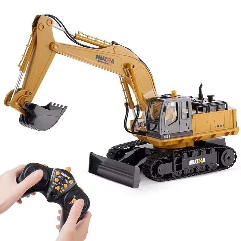 รถแม็คโคร Huina 510 Excavator 1:16 Rc 2.4Ghz 11channel บังคับวิทยุ