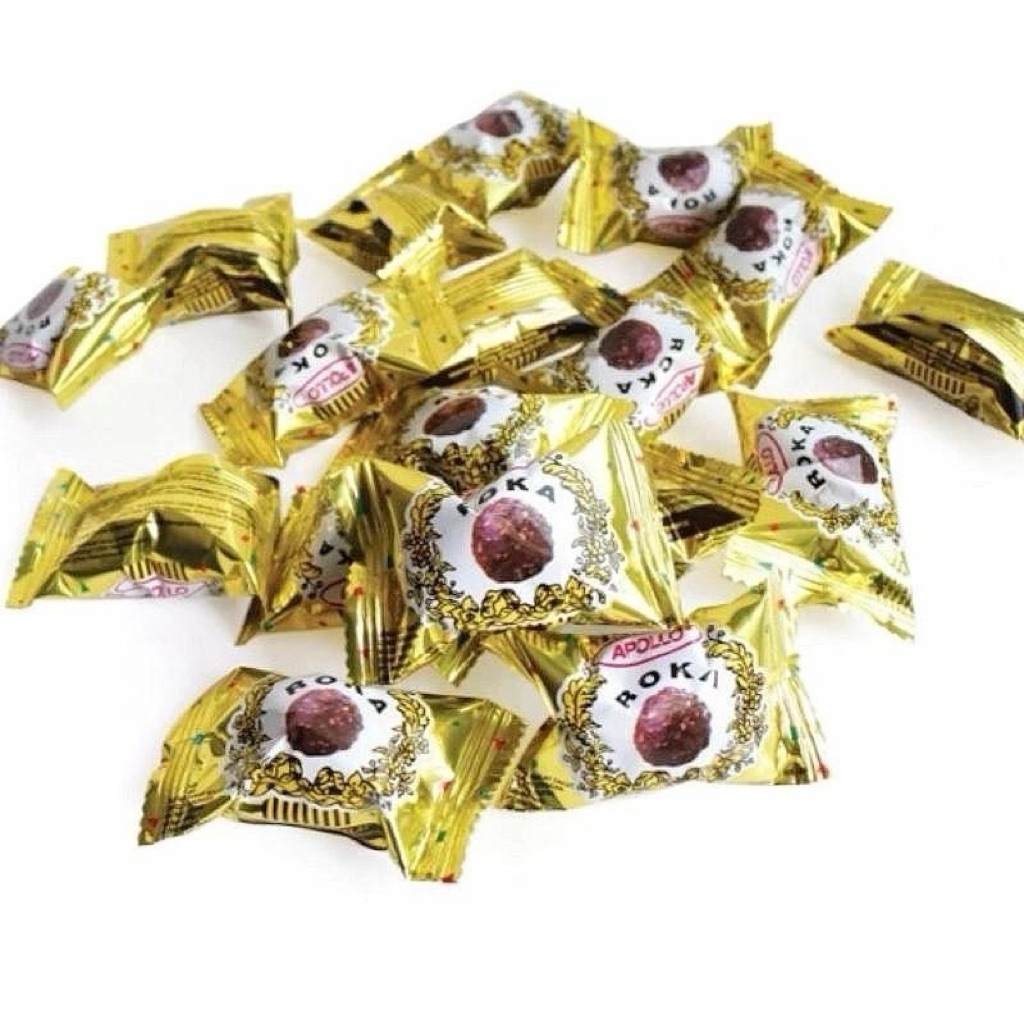 Apollo Roca ขนมปังเคลือบช็อคโกแลต 70ชิ้น/ห่อ