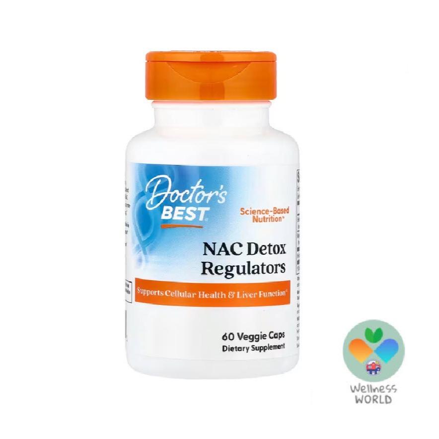 < พร้อมส่ง > Doctor's Best, NAC Detox Regulators with Seleno Excell , 60 แคปซูล / N-Acetyl Cysteine