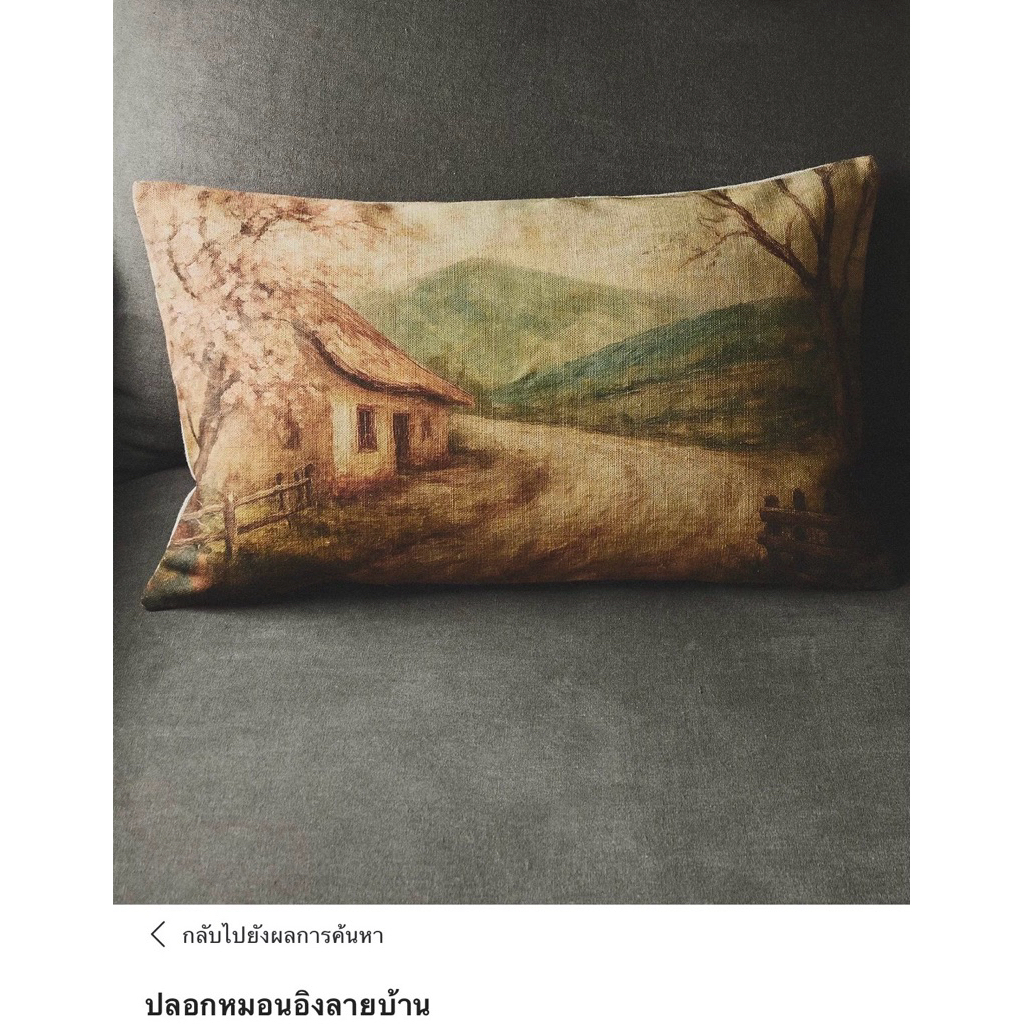ปลอกหมอน                                 zara home 30x50 เซ็นติเมตร
