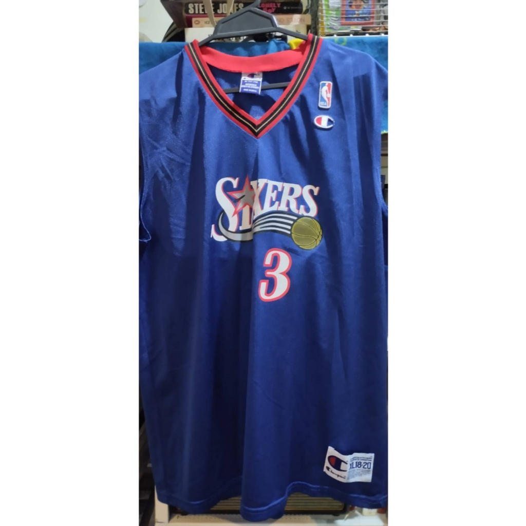 Allen Iverson Philadelphia 76ers Sixers Basketball Jersey XL 46