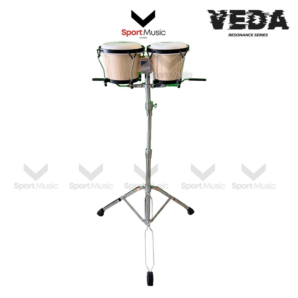 VEDA กลองบองโก้ไม้ พร้อมขาตั้ง Bongo - กลองเชียร์กีฬา