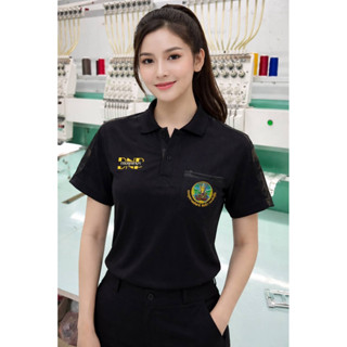 เสื้อpoloกรมอุทยานสีดำ(หญิง)